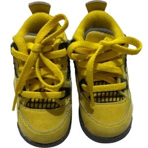 Nike Kids Bright Yellow and Black Sneakers